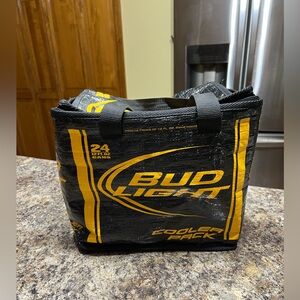 Bud light Black and Yellow Cooler beer bag 24 12 fl. Oz cans